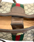 Gucci GG Supreme Ophidia Canvas and Leather Medium Tote Bag