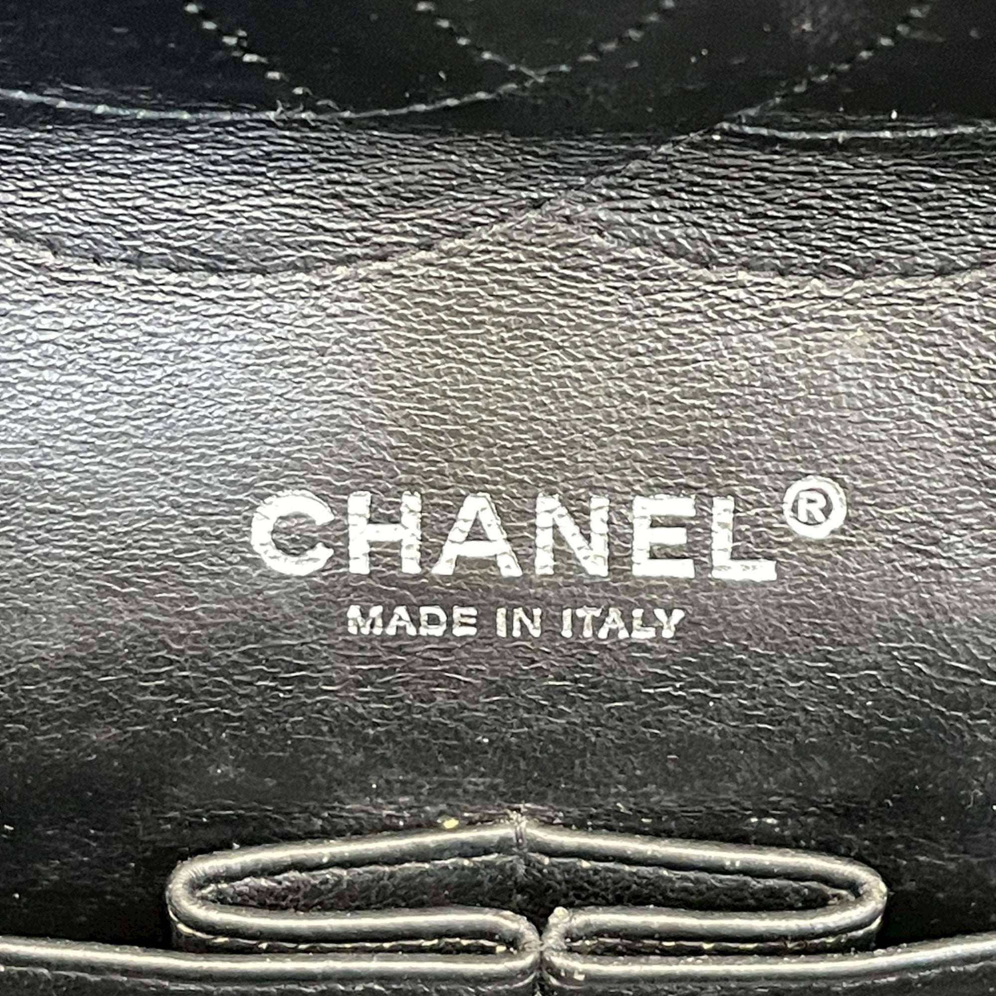 Chanel Black Quilted Patent Leather Large Classic Double Flap Bag