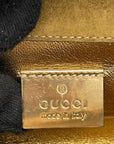 Gucci Gold Leather Romy Clutch