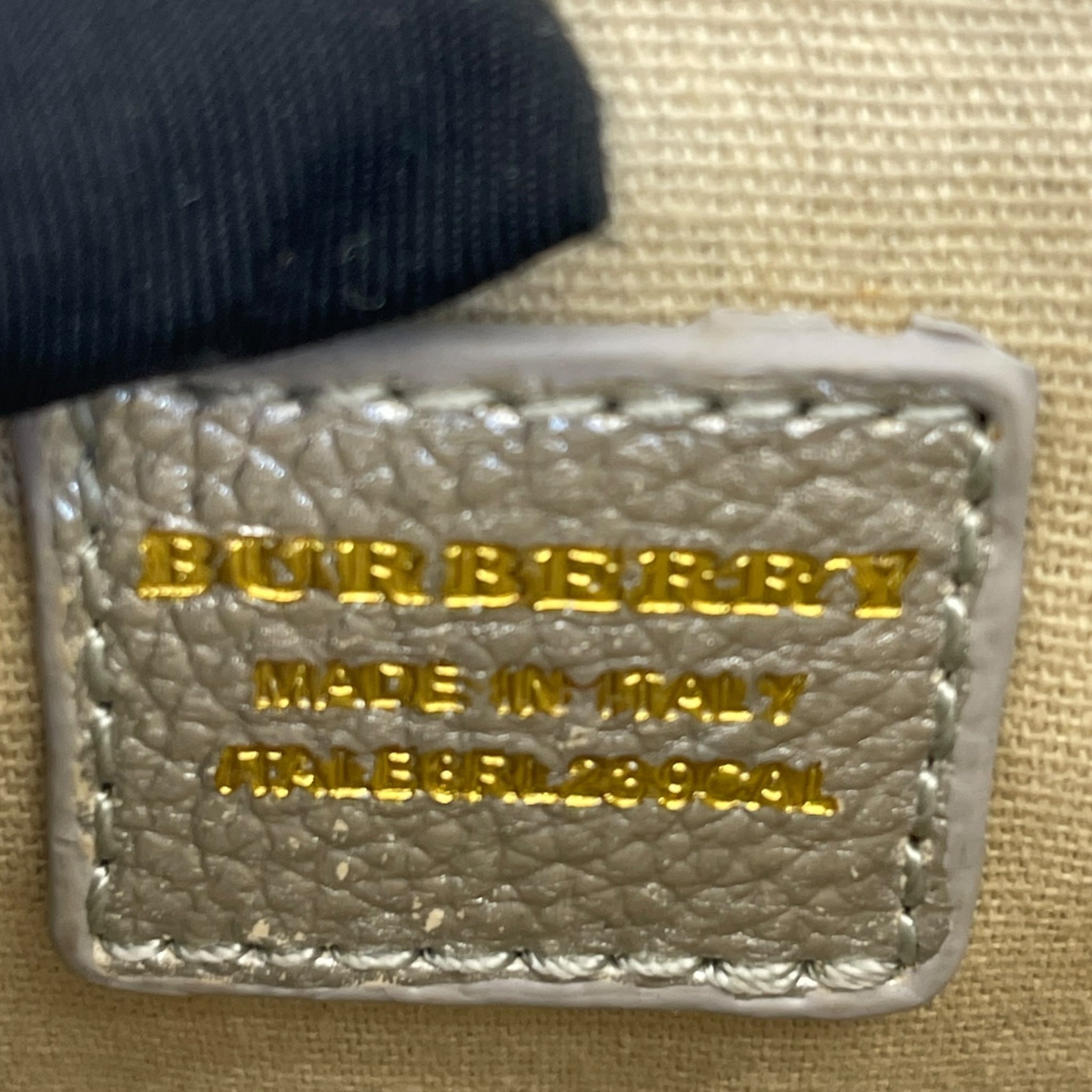 Burberry Nova Check Fabric/Silver Leather Crossbody Bag