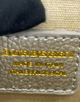 Burberry Nova Check Fabric/Silver Leather Crossbody Bag