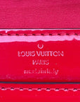 Louis Vuitton Louise MM Clutch Vernis Red Patent Leather