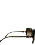Chanel sunglasses oversized square brown tortoiseshell acetate gradient lenses