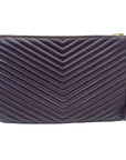 Yves Saint Laurent Burgundy Matelasse Leather document Holder
