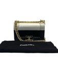 Chanel Boy Black & Metallic Gold Bi-color Small Bag