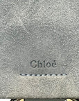 Chloe Faye Grey Shoulder Suede/Leather Bag