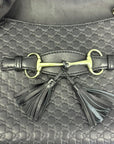 Gucci Emily Black Guccissima Leather Shoulder Bag