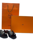 Hermes Orans in Black 39 EU