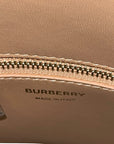 Burberry Ivory/Brown Leather and Canvas Mini Frances Tote Bag