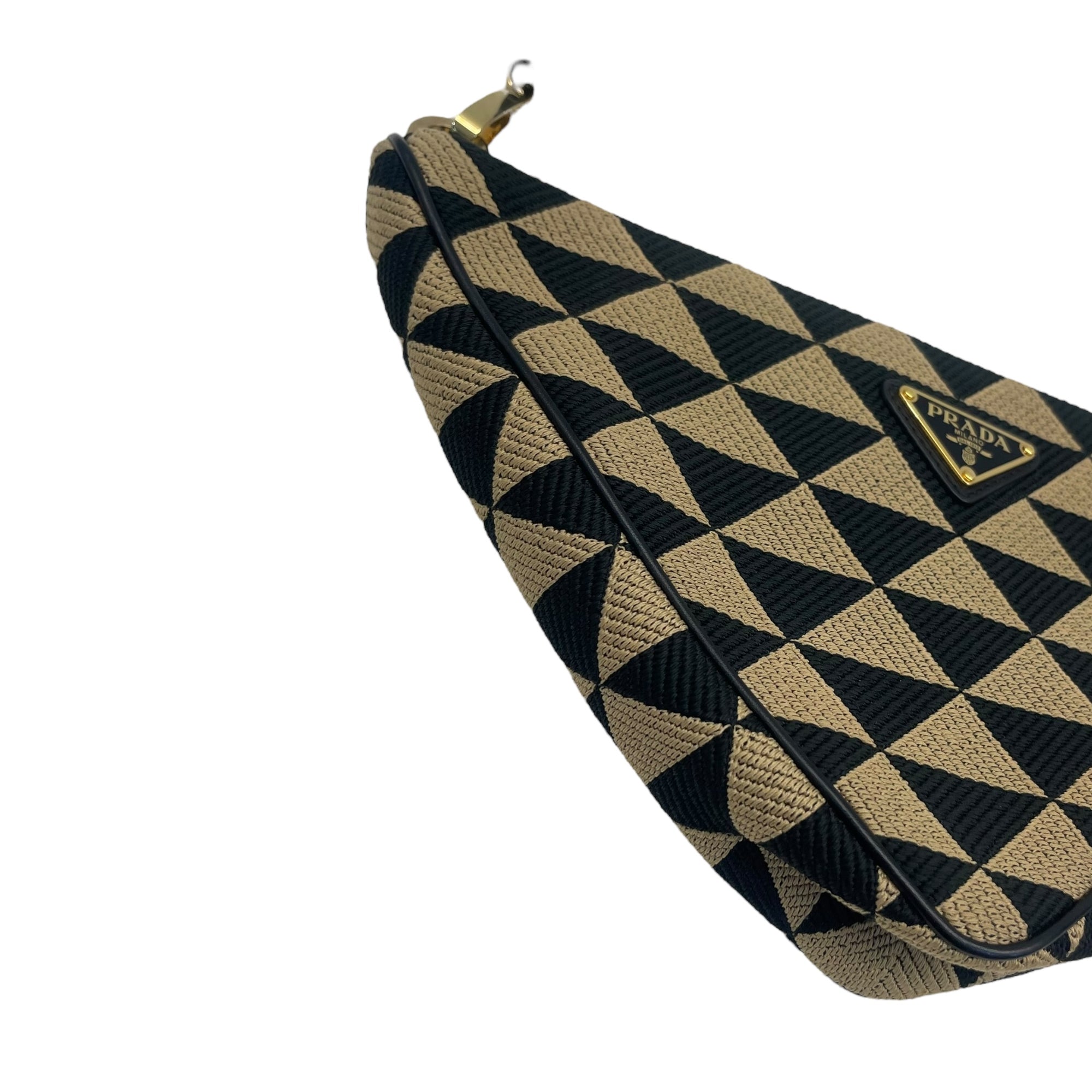 Prada Triangle Mini Jacquard Bag