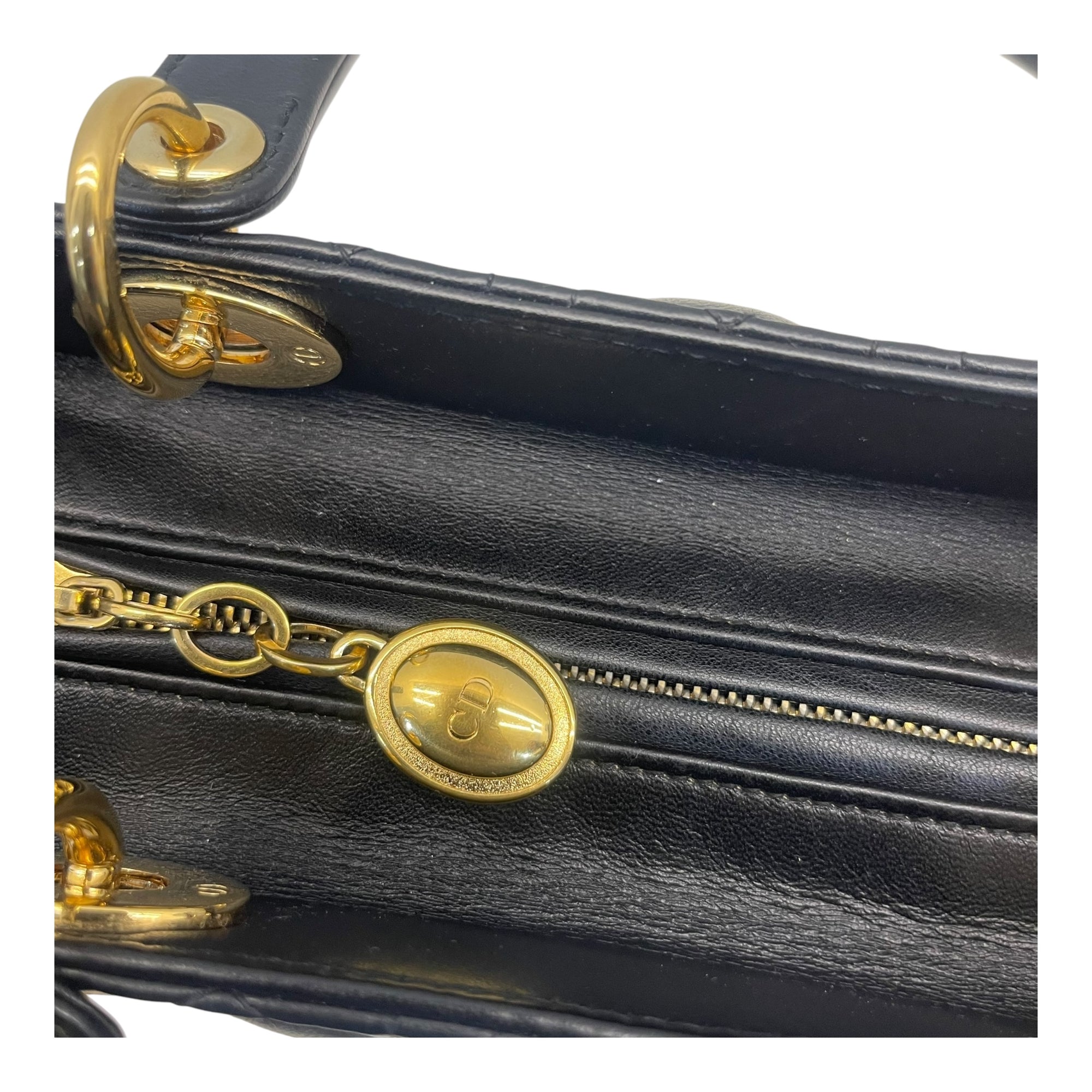Christian Dior Mini Lady Dior Black Cannage Bag