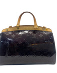 Louis Vuitton Black Magnetique Monogram Vernis Brea MM Bag