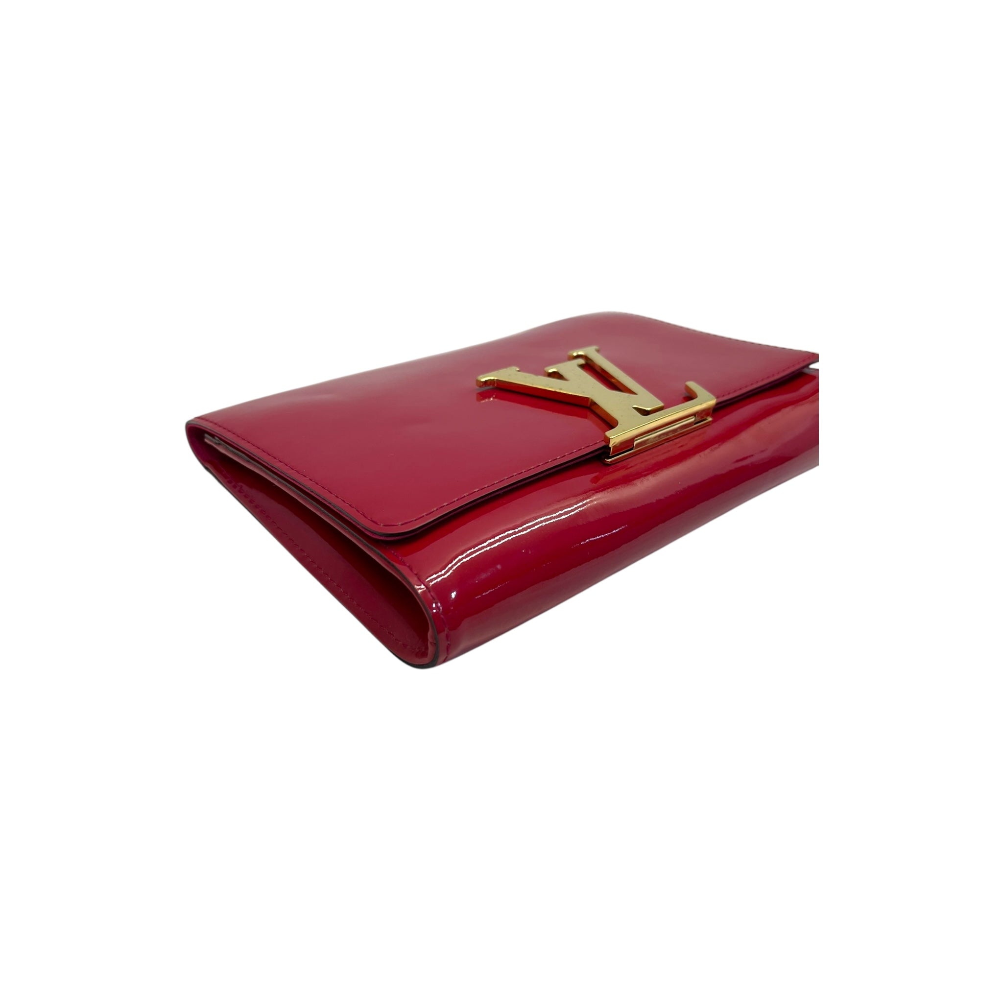 Louis Vuitton Patent Leather Louise MM Clutch