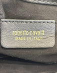 Roberto Cavalli Black Leather Crossbody Bag