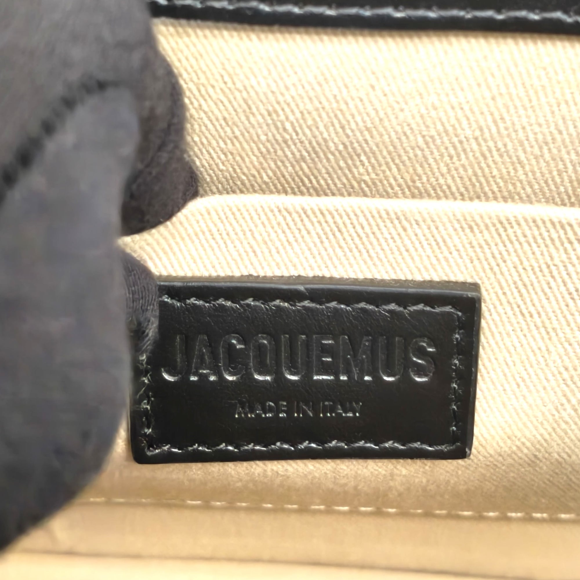 Jacquemus Black Leather Grand Le Chiquito Top Handle Bag