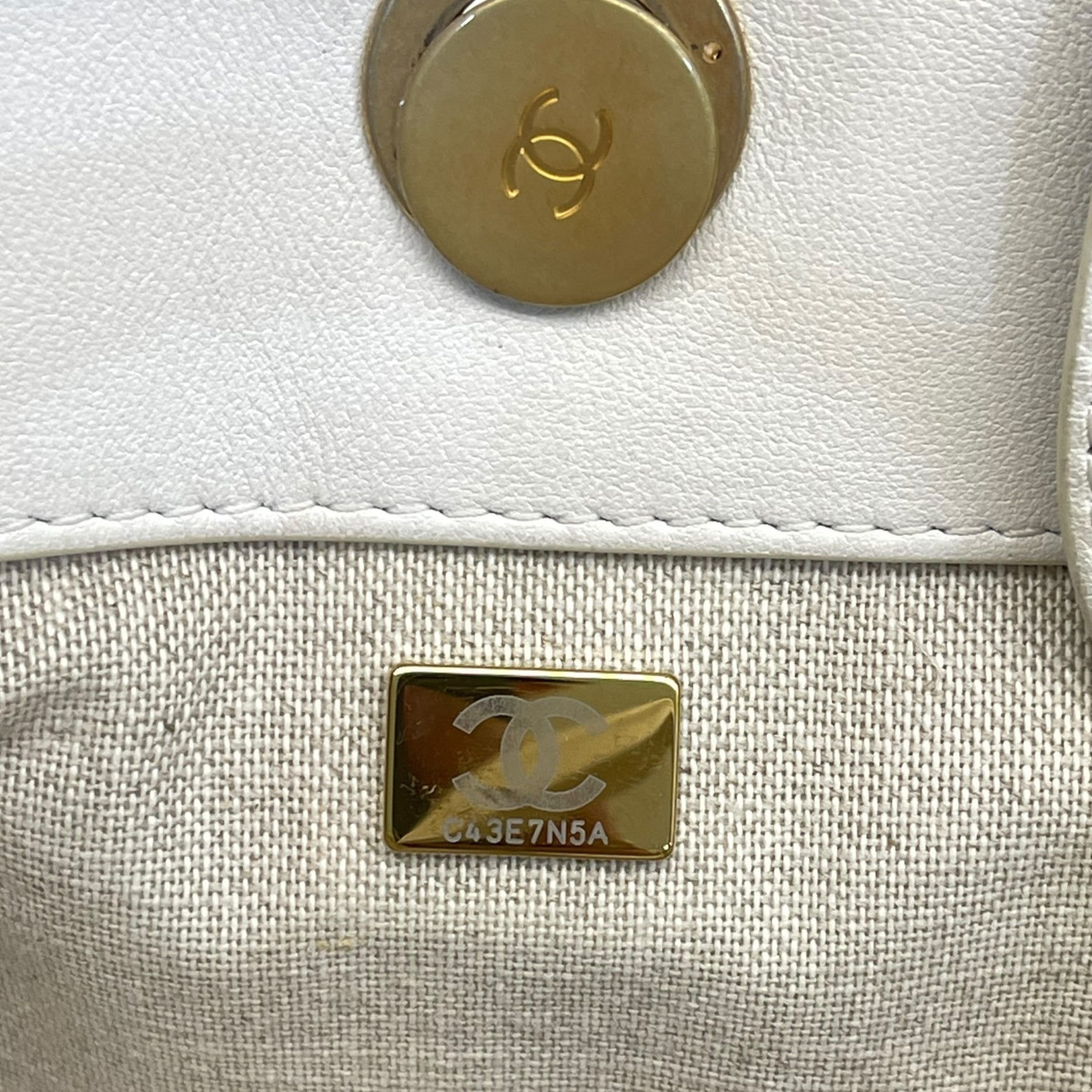 Chanel 2022 Enamel Medium Deauville Tote Bag