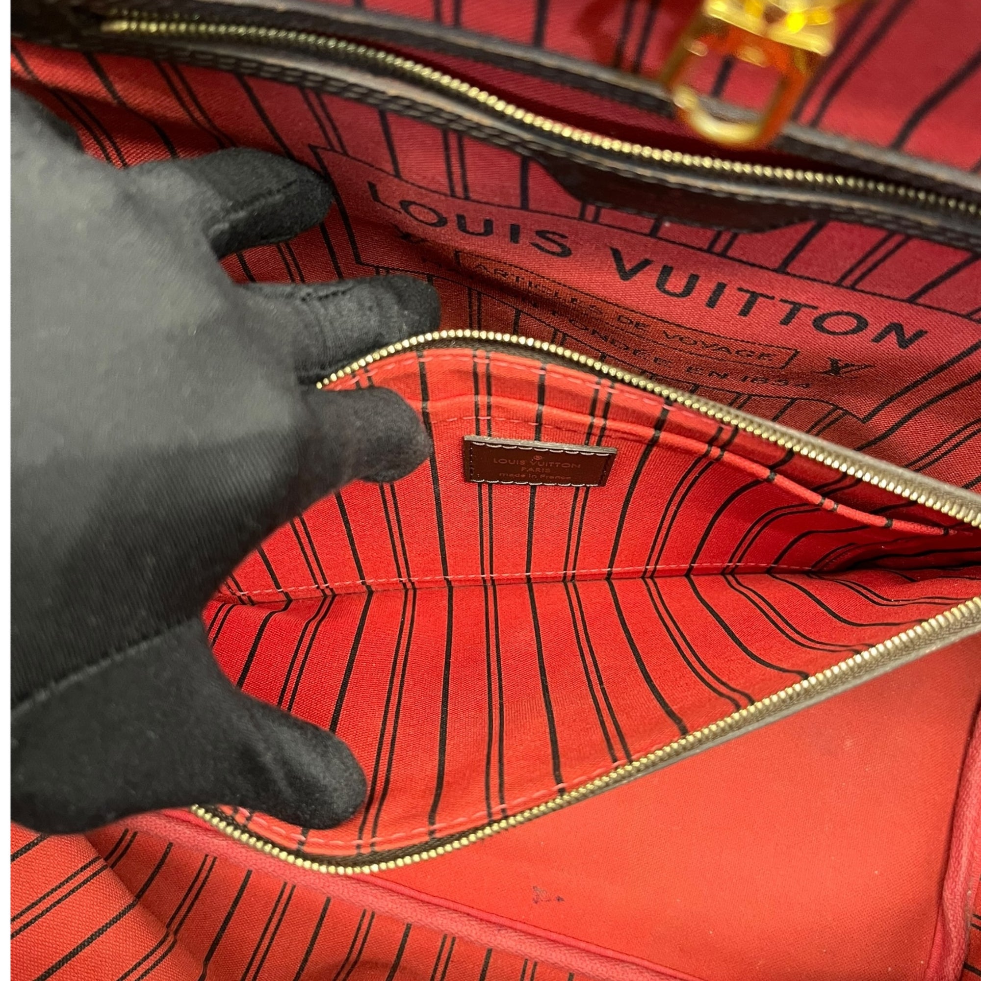 Louis Vuitton Damier Ebene Canvas Neverfull MM Bag