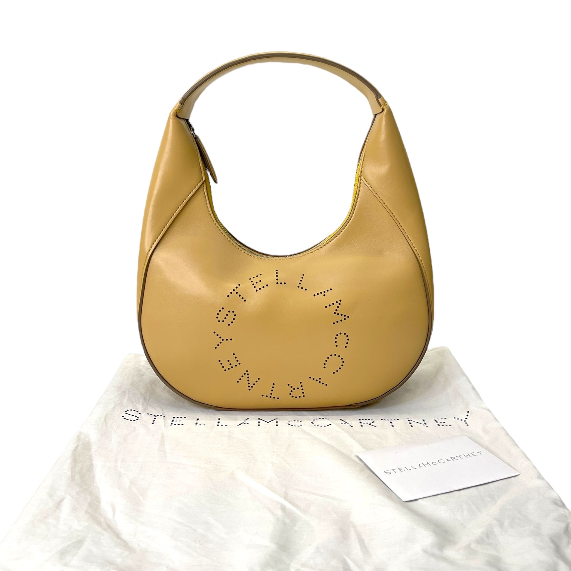 Stella McCartney Linea Logo Leather Hobo Bag