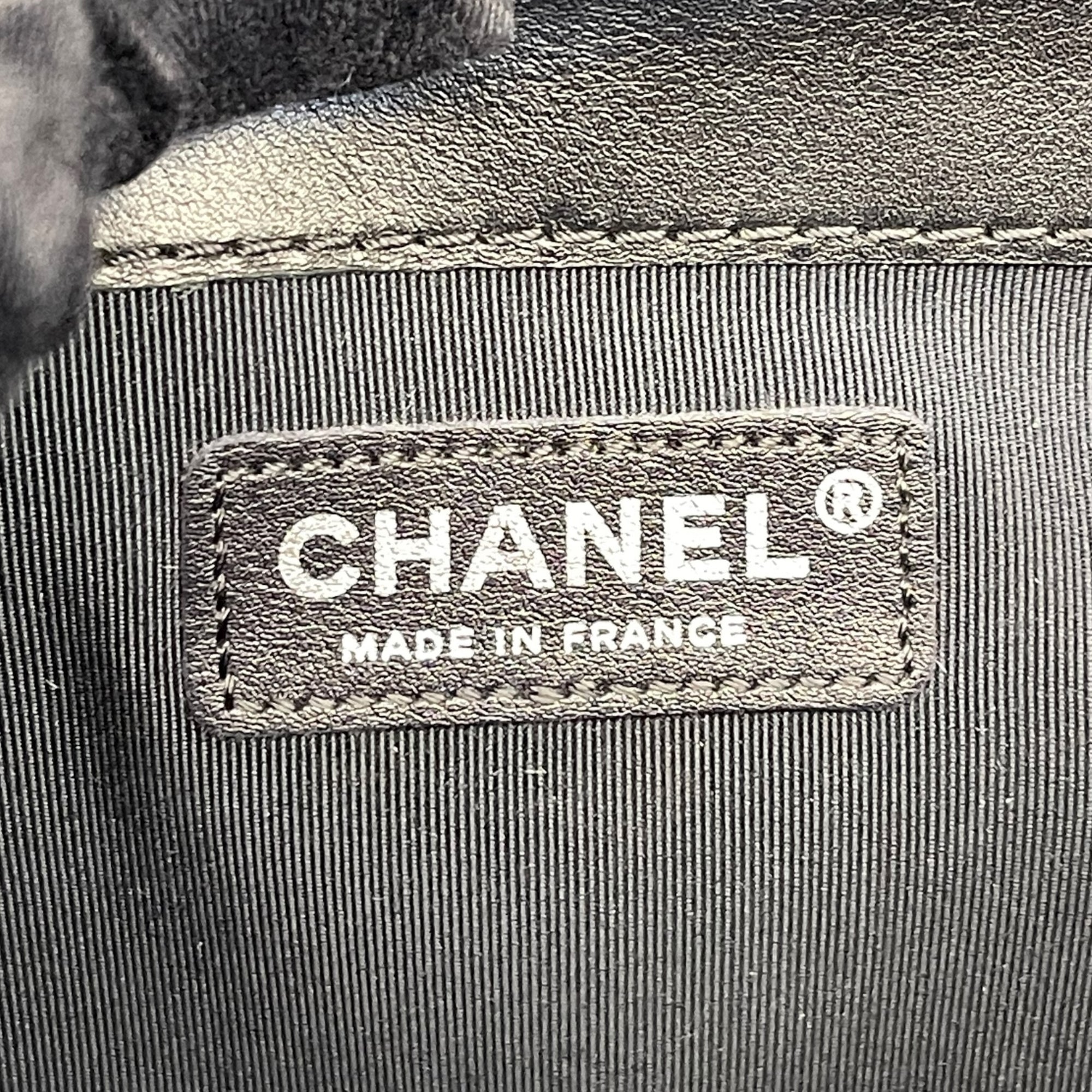 Chanel Black Leather Enchained Boy New Medium Flap Bag