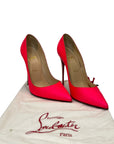 Christian Louboutin So Kate Pumps Neon Hot Pink/Beige EU 38