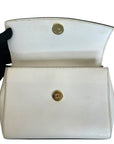 Michael Kors Ava Small White Leather Top Handle Bag