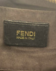 Fendi Noccino Zucchino Spalmati Coated Canvas Forever Bauletto Boston Bag