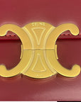 Celine Red Calfskin Leather Crossbody Bag