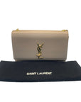 Saint Laurent Beige Leather Kate Shoulder Bag