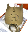 Hermes Mini Evelyne Poussiere Palladium Hardware