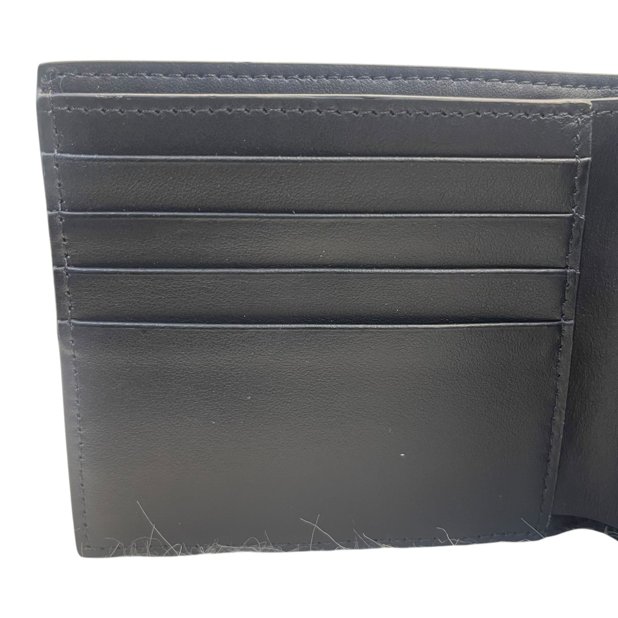 Burberry Black TB Embossed Leather Bifold Wallet
