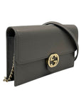 Gucci Interlocking G Leather Chain Crossbody Bag