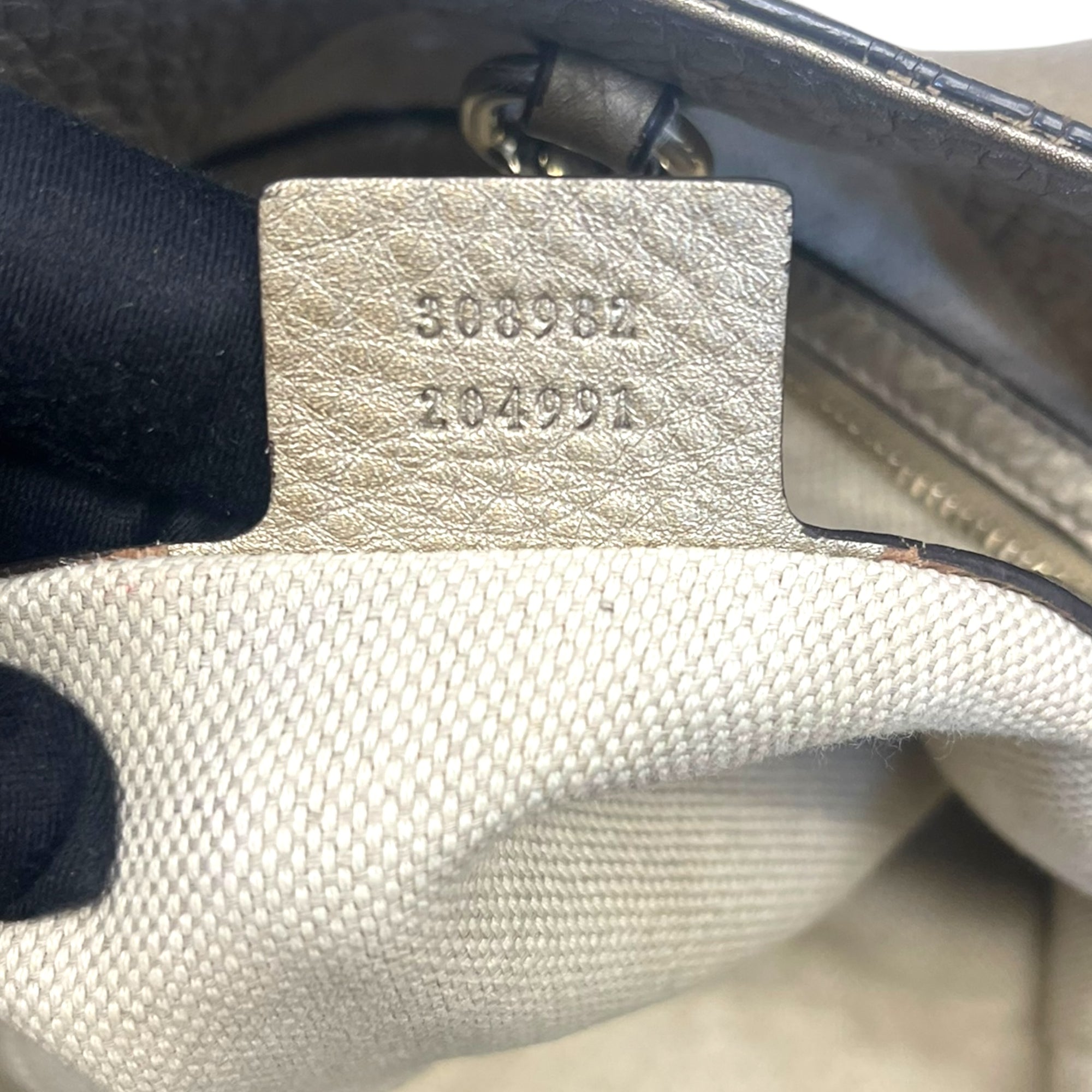 Gucci Gold Leather Medium Soho Chain Shoulder Bag