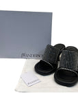 JW ANDERSON BLACK SLIP ON HEELS EU 39