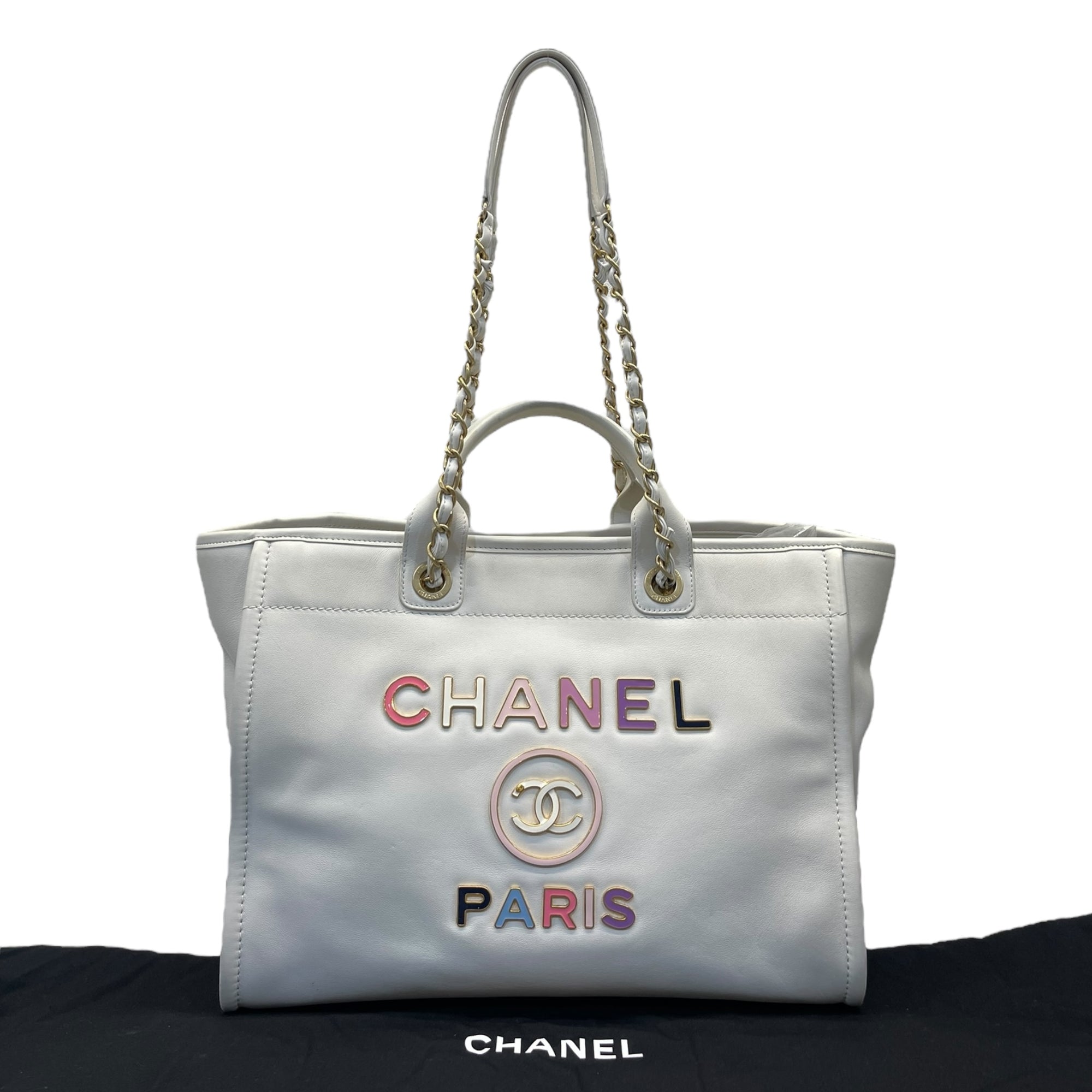 Chanel 2022 Enamel Medium Deauville Tote Bag