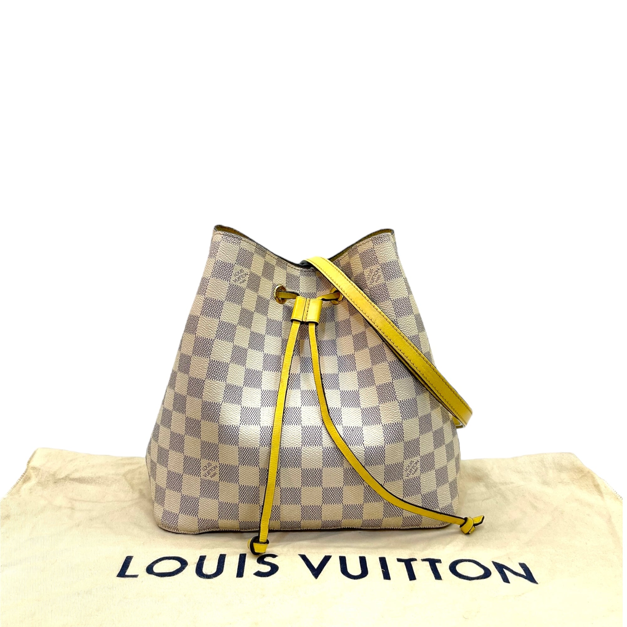 Louis Vuitton Neonoe Damier Azur Pineapple Shoulder Bag