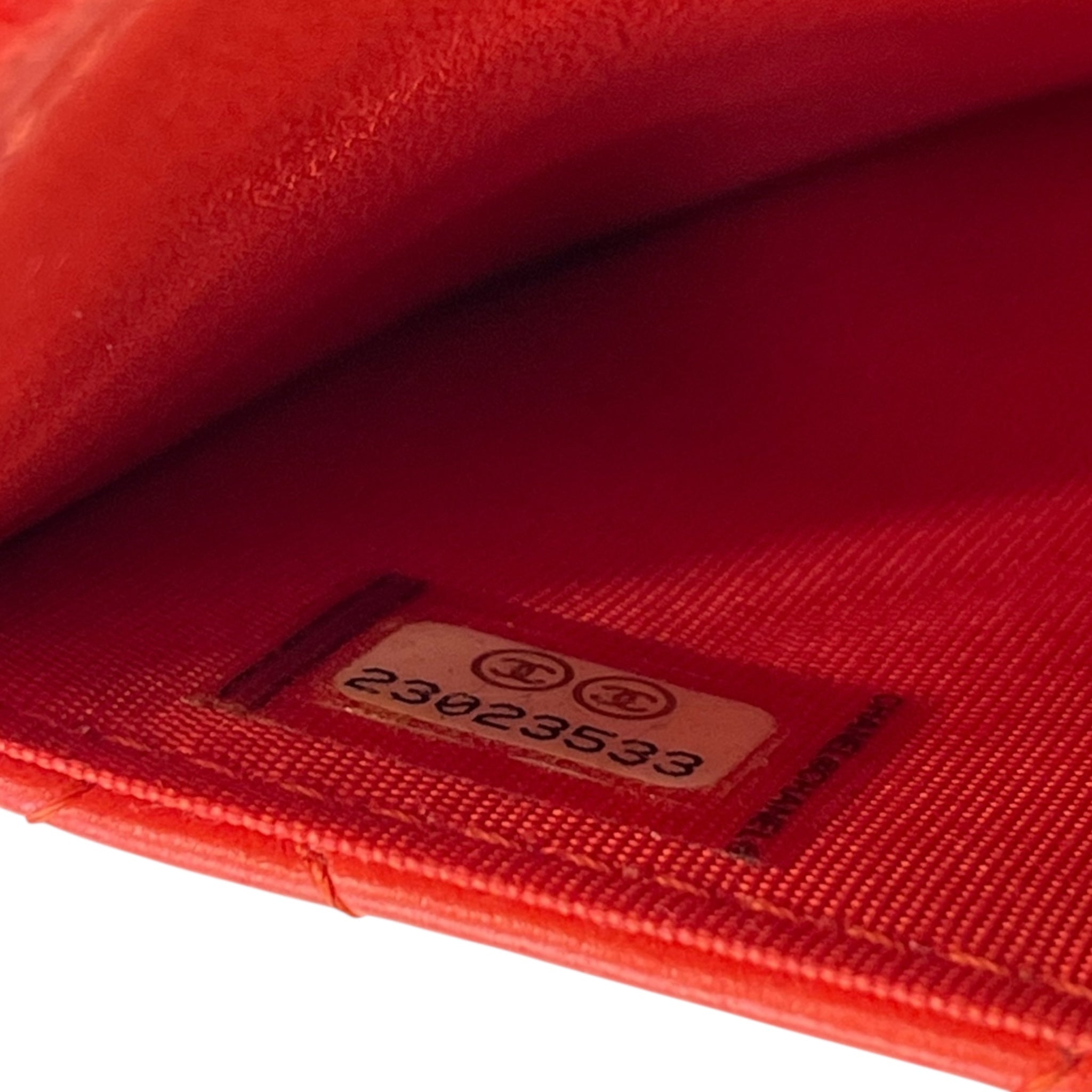Chanel Boy Wallet On Chain Red Quilted Leather