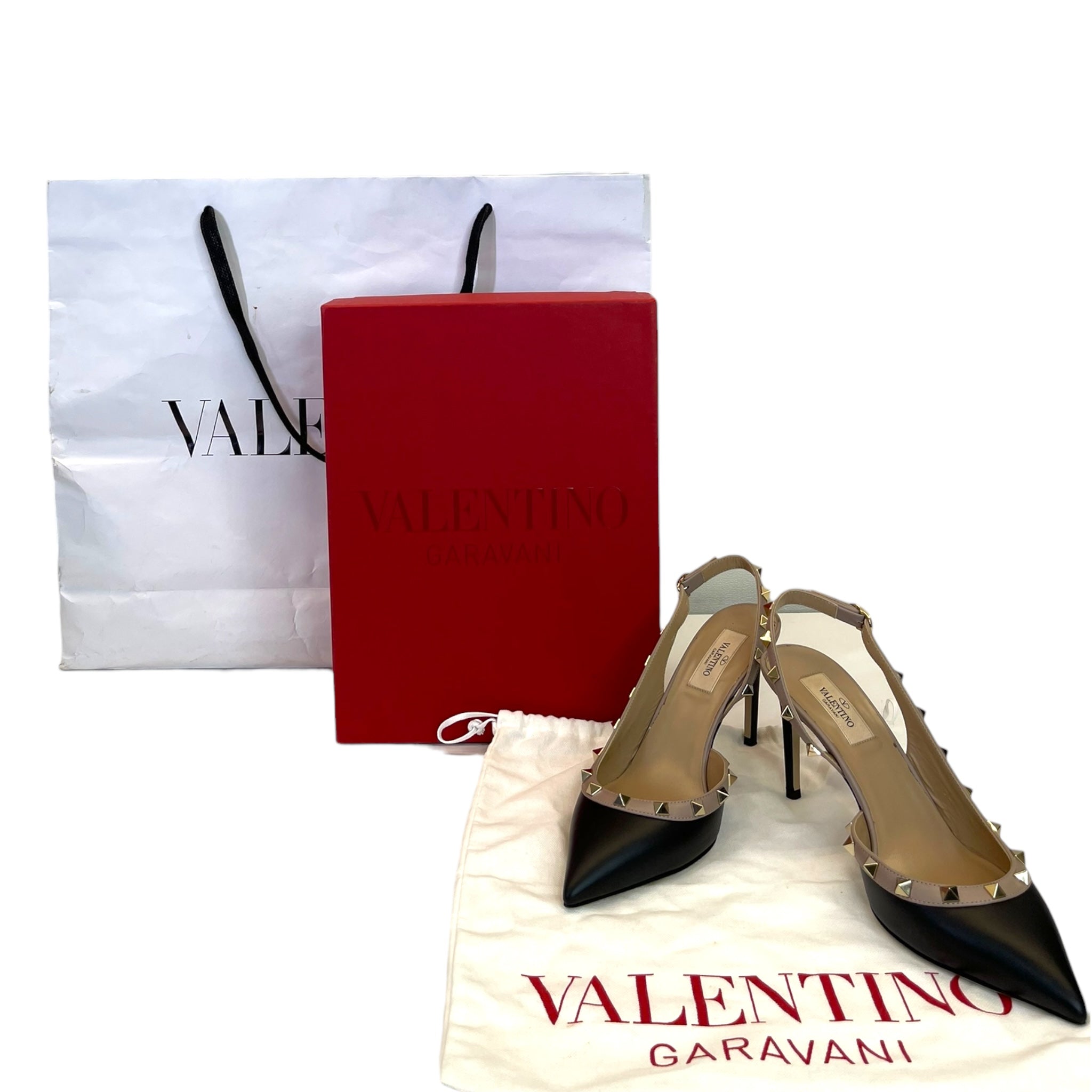 Valentino Garavani Rockstud Slingback Pumps EU 38.5