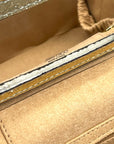 Jimmy Choo Gold Quilted Nappa Leather Vanity Case