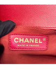Chanel Boy Flap Bag Medium Lambskin Red