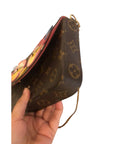 Louis Vuitton Brown Monogram Canvas Lovely Birds Pochette Felicie Bag