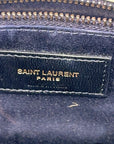 Saint Laurent Olive Puffer Leather Medium Loulou Shoulder Bag