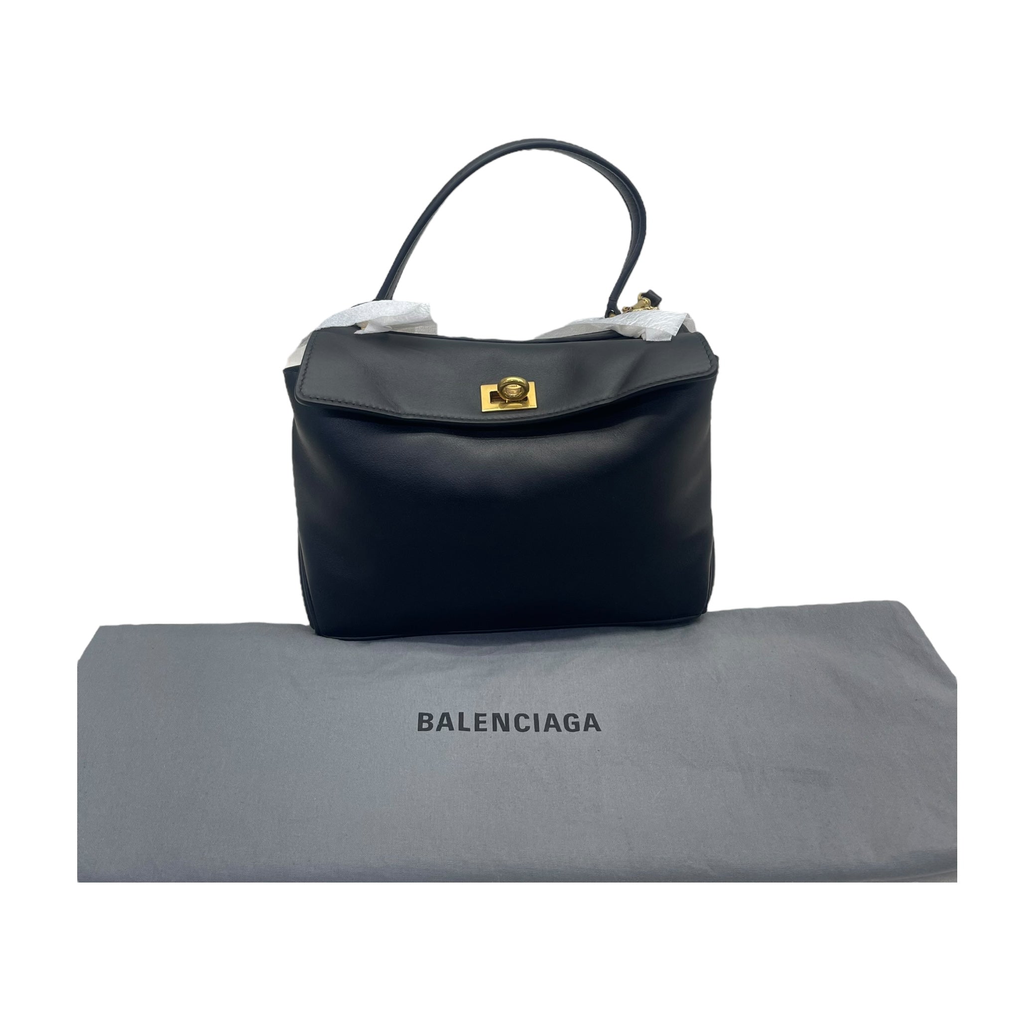 Balenciaga Rodeo Mini Black Leather Bag