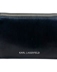 Karl Lagerfeld Black Leather Shoulder Bag