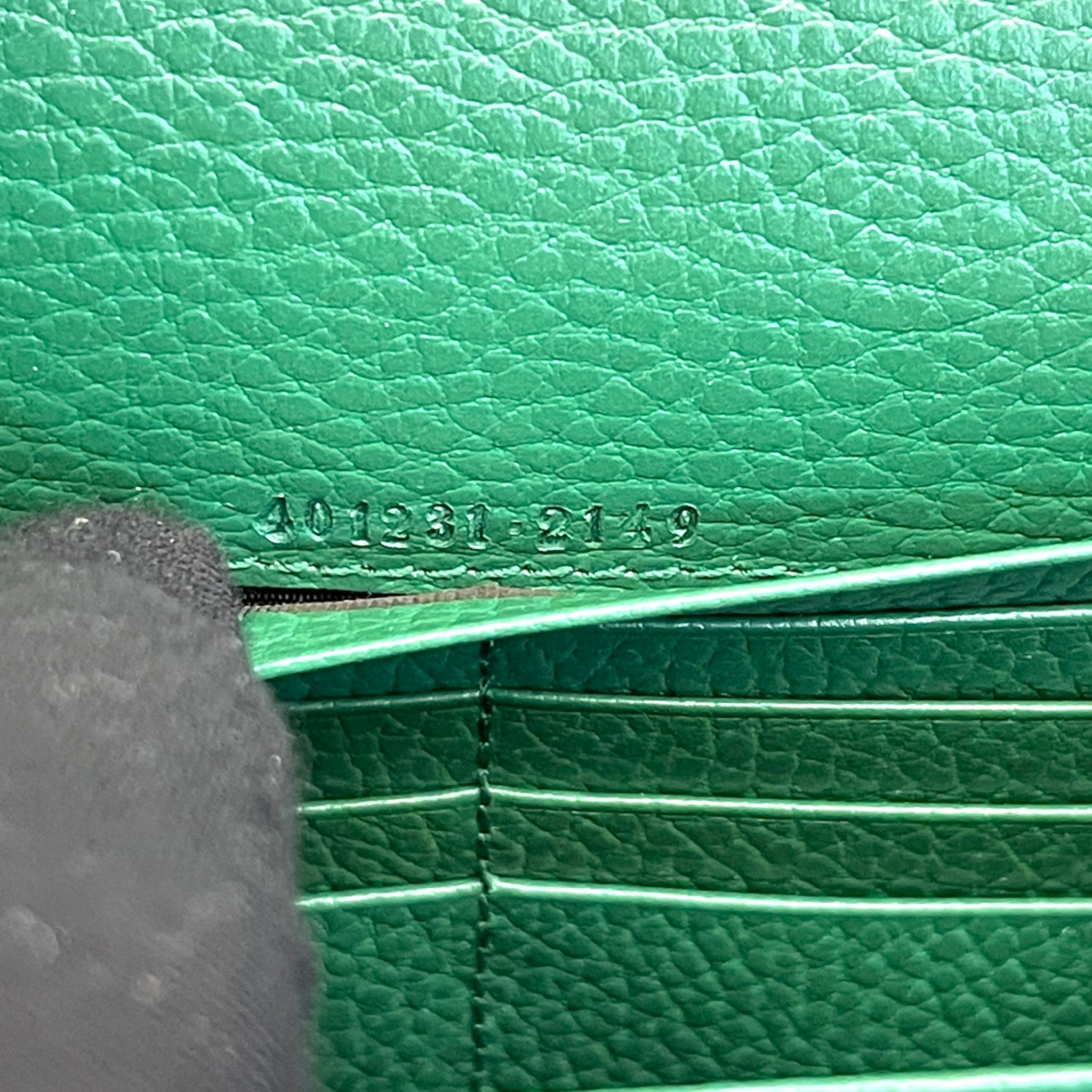Gucci Green Leather Small Dionysus Shoulder Bag