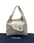 Chanel Metallic CC Hobo Bag