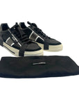 Dolce & Gabbana Black Leather and Rubber Custom 2.Zero Sneakers EU 44