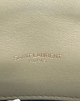 Saint Laurent Olive Puffer Leather Medium Loulou Shoulder Bag