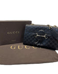 Gucci Black Guccissima Leather Emily Chain Shoulder Bag