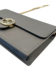 Gucci Interlocking G Leather Chain Crossbody Bag