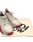 Fendi Pink/White Leather Fendi Flow Sneakers EU 38